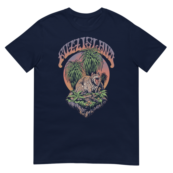 unisex-basic-softstyle-t-shirt-navy-front-6a7b012077f19.png Fuzz Island T-Shirt